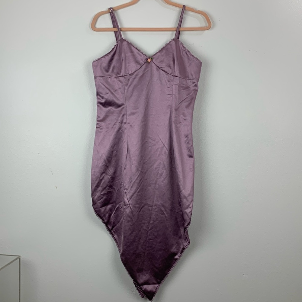 ZYA lavender SATIN DRESS SIZE 12